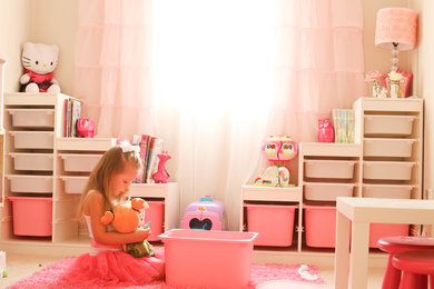 Minimalist kids' room photo in Charlotte