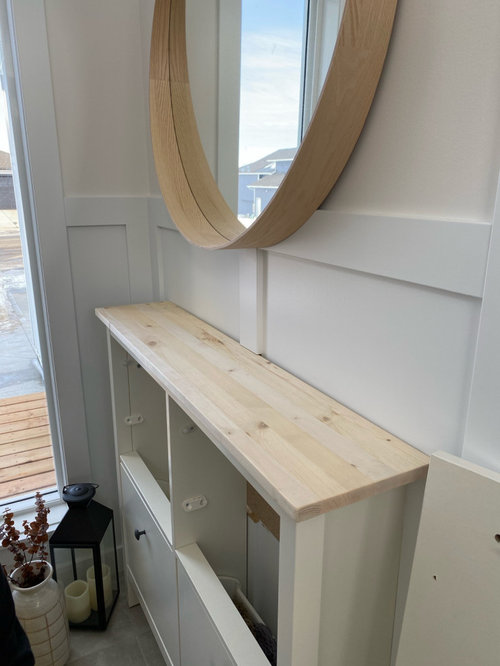 wood not flush with wall