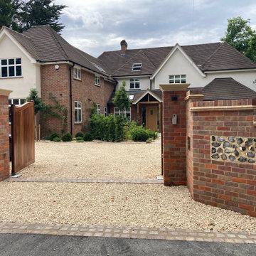 Little Chalfont Family Garden - Entrance gates and walling