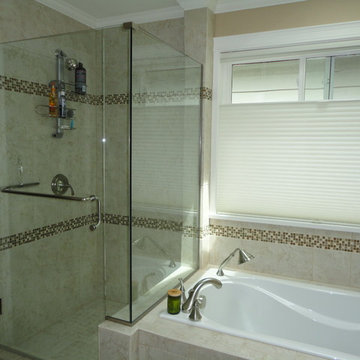 heavy glass shower enclosure