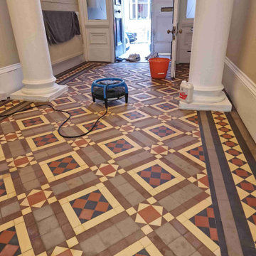 Victorian Tiled Hallway Deep Cleaned and Sealed in Portobello Edinburgh