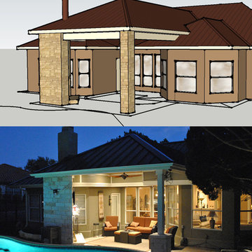 Kamp Covered Patio & Fireplace