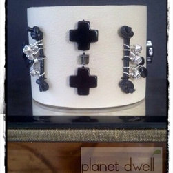 PlanetDwell Leather Cuffs - Artwork