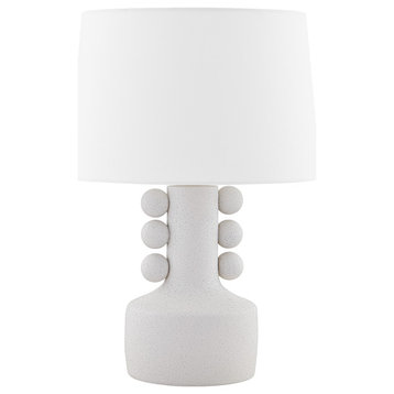 Amalia 1 Light Table Lamp, White