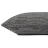 Loloi Pillow, Gray, 22''x22'', Cover With Down