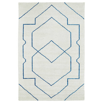Kaleen Solitaire Sol01 Geometric Rug, Ivory (01), 5'0"x7'9"