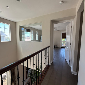 Enclosed Study Room Conversion with Custom Door and Glass Panel in Irvine