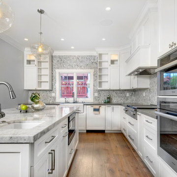 Stylish White Kitchen in San Carlos