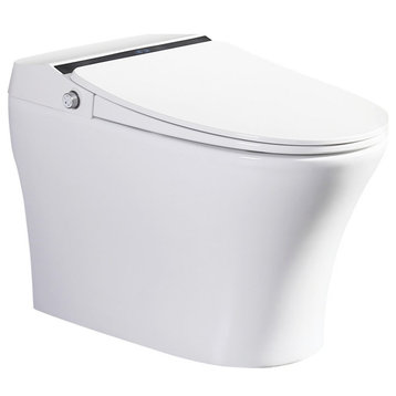 Smart Toilet, Elongated Heated Seat, Remote Control, LED Display
