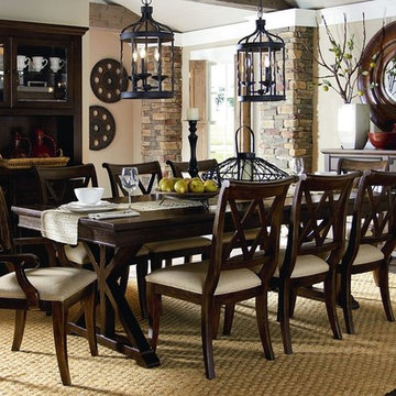 Legacy Classic Thatcher Trestle Table Set