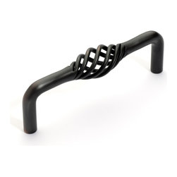 Dynasty Hardware - Birdcage 3-3/4" Cabinet Pull, Aged Oil Rubbed Bronze - Cabinet And Drawer Handle Pulls