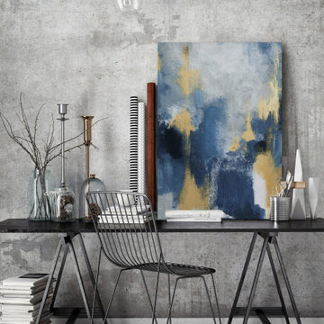 "Teal Phenomenon" Painting Print on Wrapped Canvas