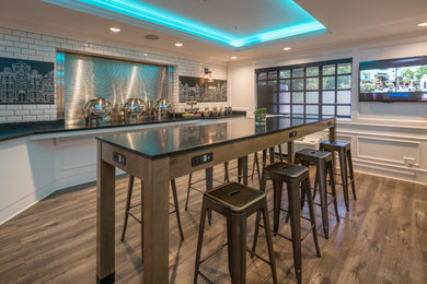 Example of an eclectic home design design in Vancouver
