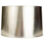 Couture Lamps - Couture Lamps Modern Glam 15x16x10" Round Tapered Antique Silver Foil Shade - Give a glam pop to your home decor with this beautiful shimmering silver shade. This round antique silver shade offers a quick update to any styled space. Whether your decor reflects a coastal chicness or a rustic farmhouse flair, this eye-catching tapered shade will be a welcomed addition. The 15 x 16 x 10" size is perfect for medium to large sized bases, and can be paired with your choice of base. From animal and sea life styles featuring coral or turtles, to modern industrial designs or sculpture pieces and white marble sets, your only limit is your imagination. Give your home the lavish, luxurious update it deserves with one of our many shade styles.