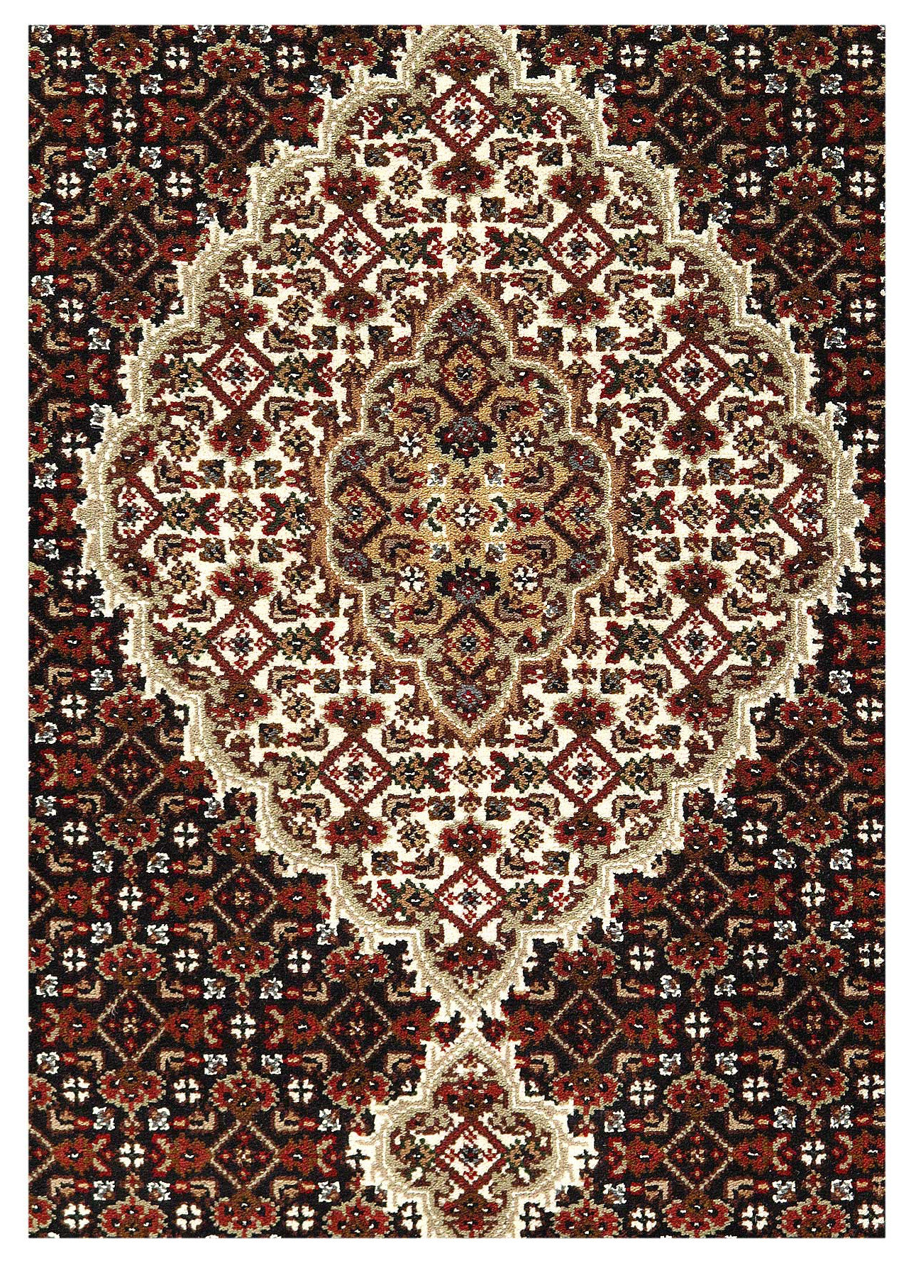 Tabriz Mahi Design Silk and Wool Rug, 4'x6' - Traditional - Area Rugs ...