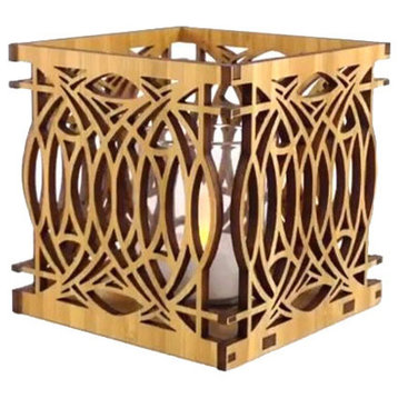 Frank Lloyd Wright Blossom Design Hardwood Votive