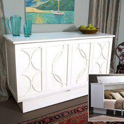 Arason Enterprises Brussels Creden-ZzZ Cabinet Bed | White - Murphy Beds