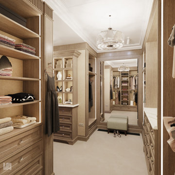 Traditional style Closet in a Private Residence