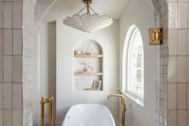 Inspiration for a transitional bathroom remodel in San Diego