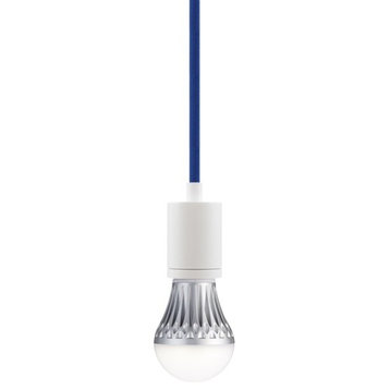 Soco Pendant in Antique Bronze with Blue Cord, 120V