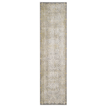 Safavieh Passion Pas404D Rug, Grey/Green, 2'2"x8'0" Runner