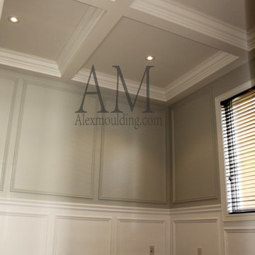 Beamed ceiling with molding, Vaughan