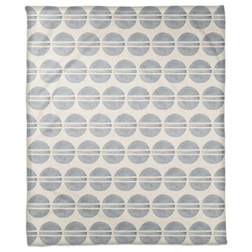 Watercolor Circle Pattern 50x60 Coral Fleece Blanket