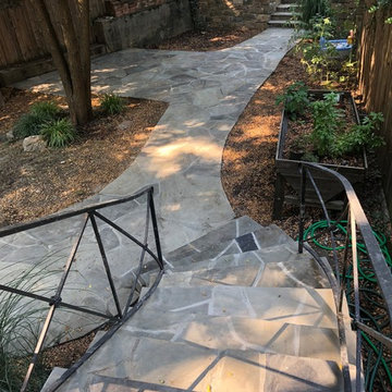 Irregular Flagstone Walkway and Steps on Reservoir Rd, Washington, DC