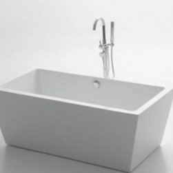 EVIVA TB1010-63WH NATALIA ACRYLIC TUB 63 INCH FREE STANDING TUB - Bathtubs