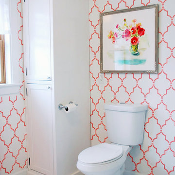 Marrakech Trellis Stenciled Bathroom