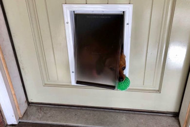 Install dog door