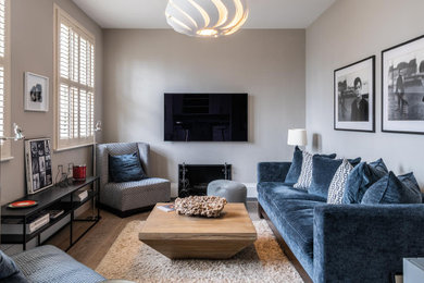 Inspiration for a living room remodel in Surrey