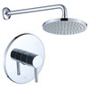 Luxier SS-B01-T Rainfall Shower Faucet Set, Chrome