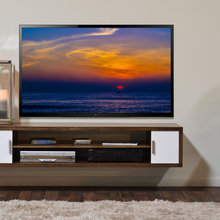 den tv and cabinet