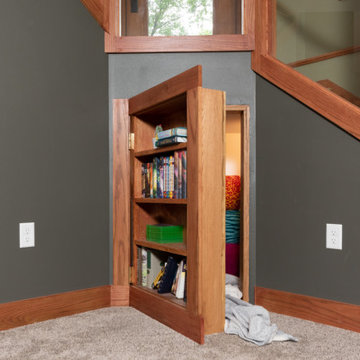 Basement Remodel with Secret Door