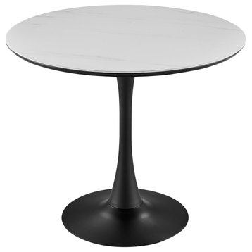 Anson Ceramic Top 35.5" Round Dining Table