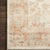 Loloi II Rosette Ivory / Terracotta Plush Area Rug , 2'-6" X 9'-9"