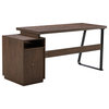 TATEUS Home Office Computer Desk Brown Writing Study Table