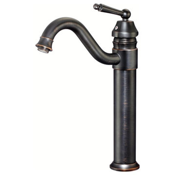 13"  Traditional Oil Rubbed Bronze Vessel Faucet