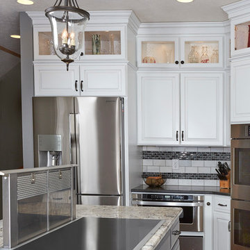 White and Gray Stillwater Kitchen
