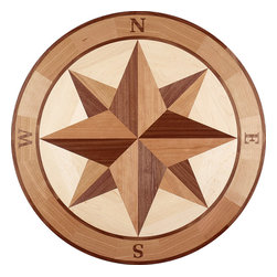 Oshkosh Designs - Brant Point Wood Medallion - Floor Medallions And Inlays