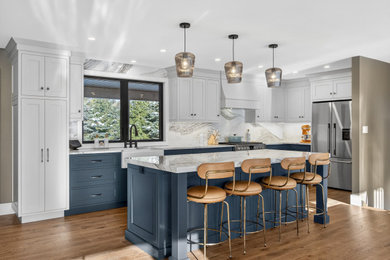 Kitchen - farmhouse kitchen idea in Other