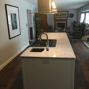 Modern Kitchen Remodel Done With New Cabinets in Maple