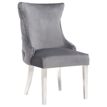 Stonefort Gray Chair, Steel