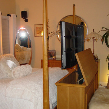 End of the bed tv lift cabinet