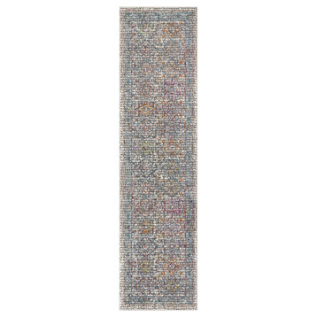 Well Woven Allure Fiona Vintage Persian Mosaic Multi Area Rug, 2'7"x9'10" Runner