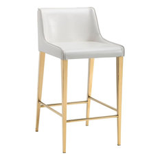 Sunpan Modern Home - Sunpan Ikon Lawrence Counter Stool, Almond - Bar Stools and Counter Stools