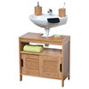 Wall-Mounted Sink Floor Cabinet Mahe Bamboo - Wood, Mahe