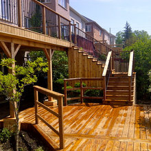 updated Deck with Hot Tub
