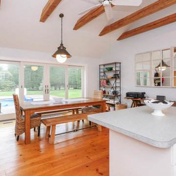 Large 4-Panel French Sliding Doors in Dining Room - Renewal by Andersen LI